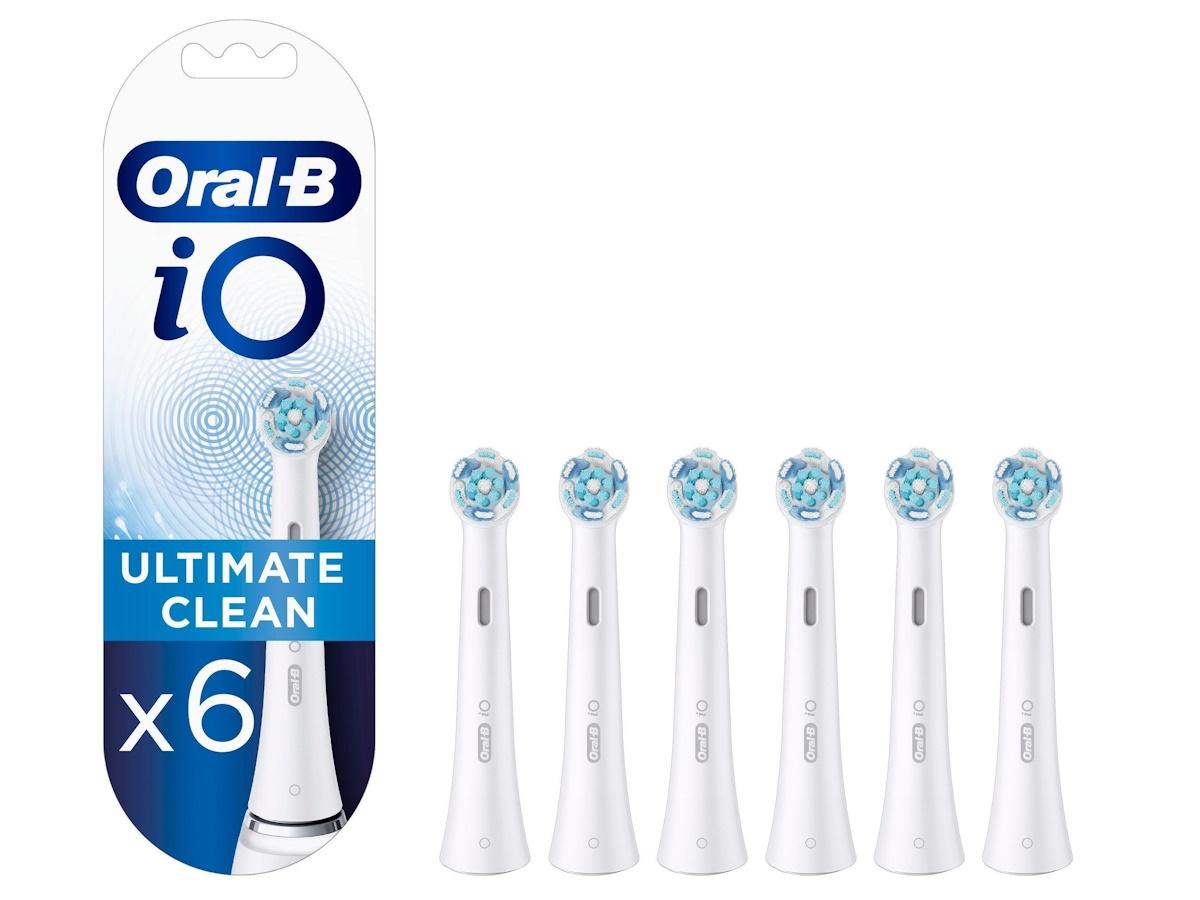 Oral-B iO Ultimate Clean børstehoveder - Hvid (6 stk)