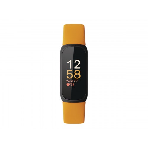 Fitbit Inspire 3 aktivitetsarmbånd - Orange/Sort