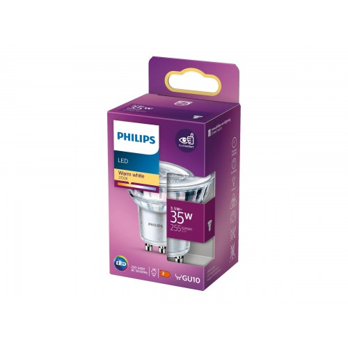 Philips Classic LEDspot GU10 3,5 W - 255 lm - 2700 K varmt hvidt lys