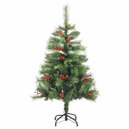 Kunstigt juletræ med 150 LED - 150 cm, grøn