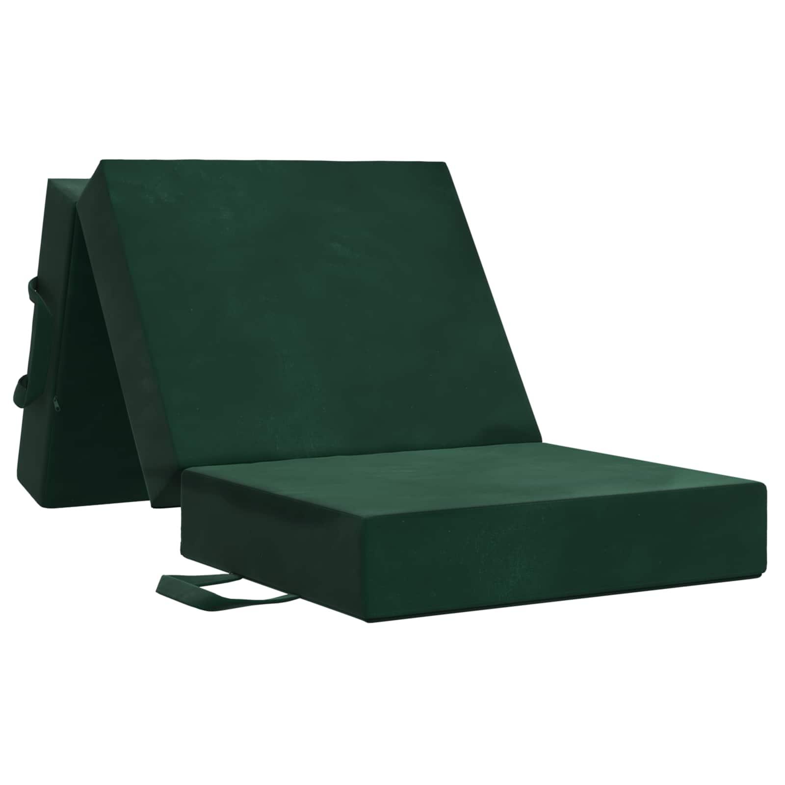 Samlebar Sofa Seng 75 x 63 x 45 cm Mørkegrøn billede