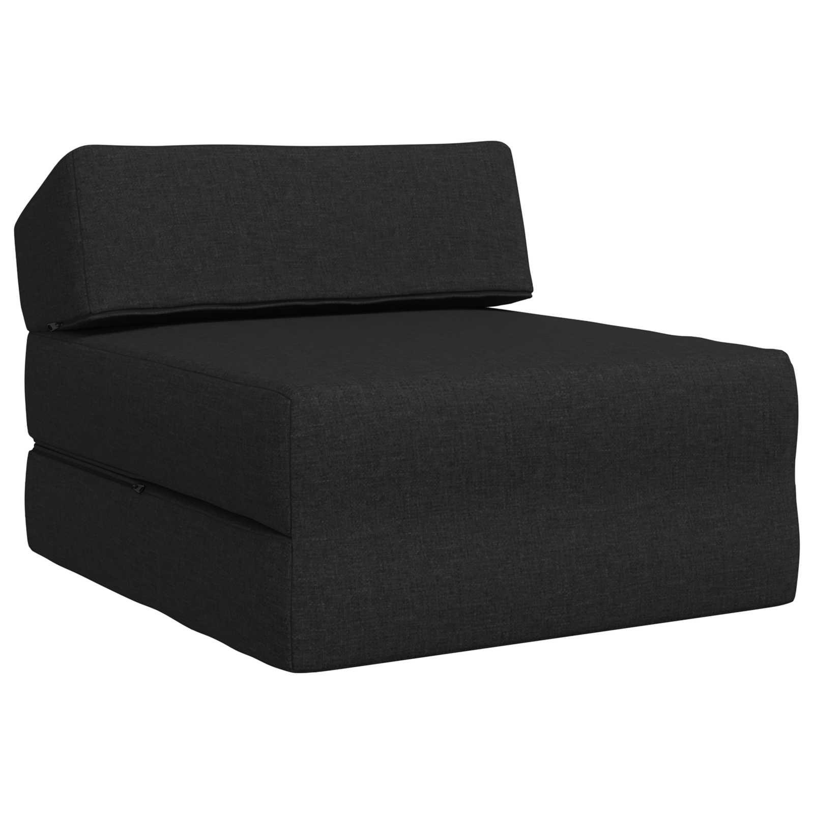 Samlebar Sofa Seng Sort 60 x 70 x 41 cm Stof billede