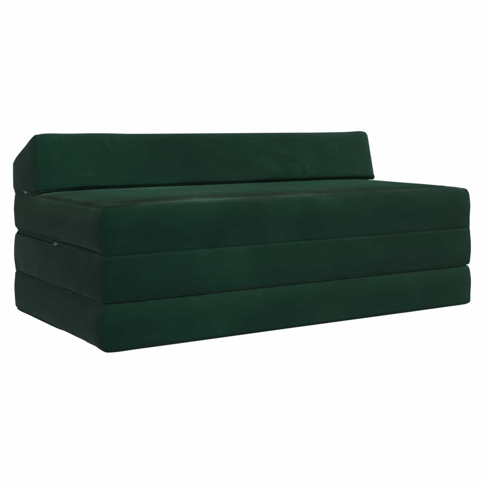 Samlebar Sofa Seng Mørkegrøn 120 x 60 x 49 cm Stof billede
