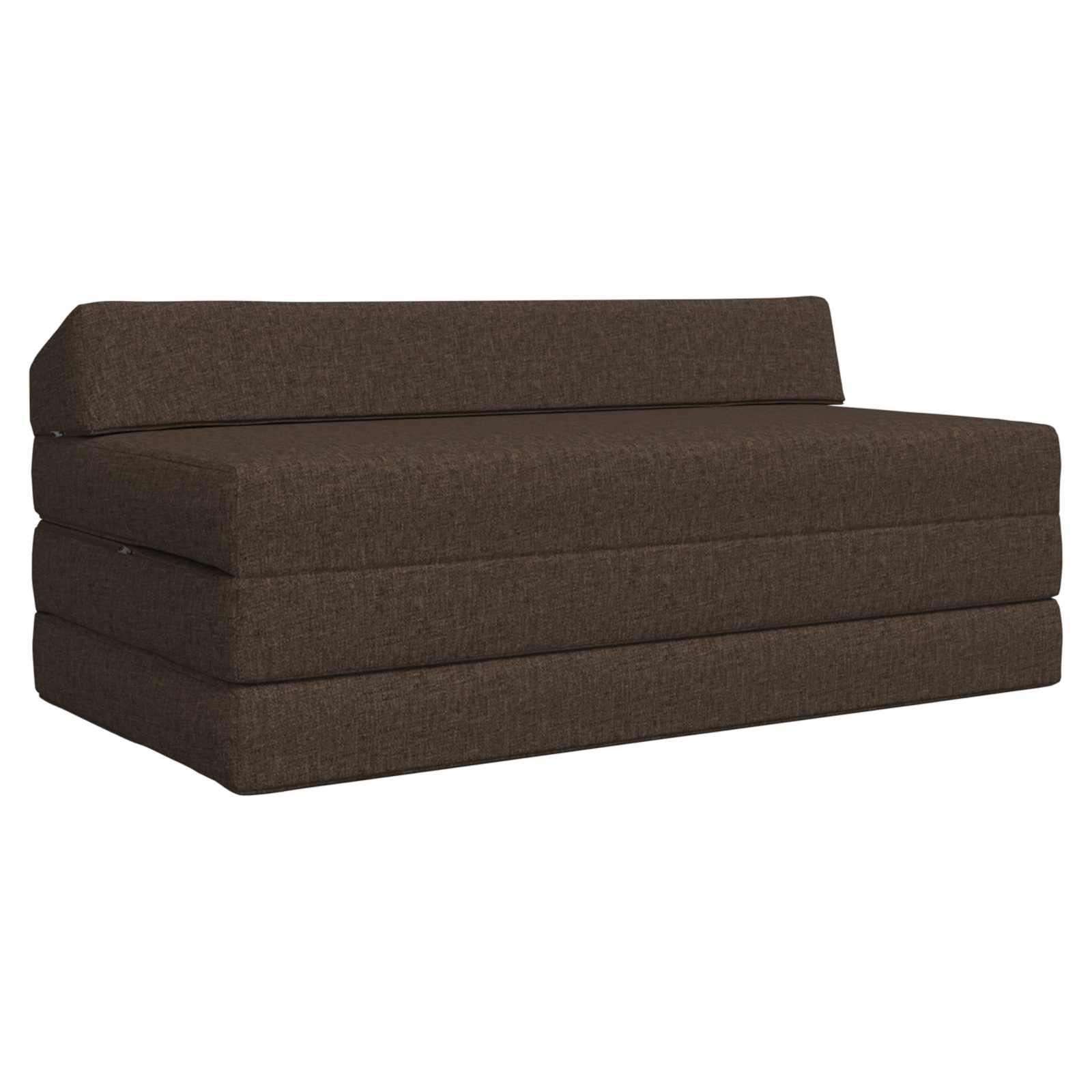Samlebar Sofa Seng Gråbrun 120 x 60 x 49 cm Stof billede