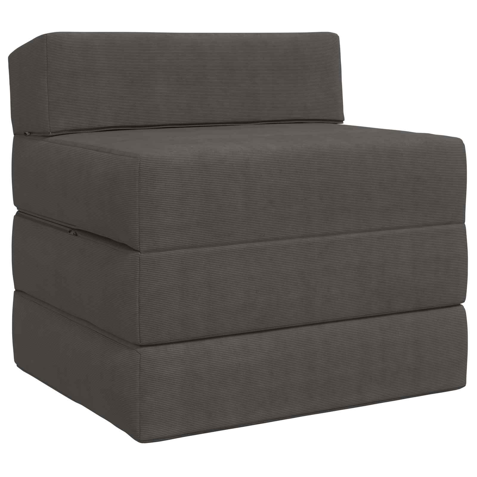 Samlebar Sofa Seng Mørkegrå 200 x 70 x 15 cm Velourstof billede