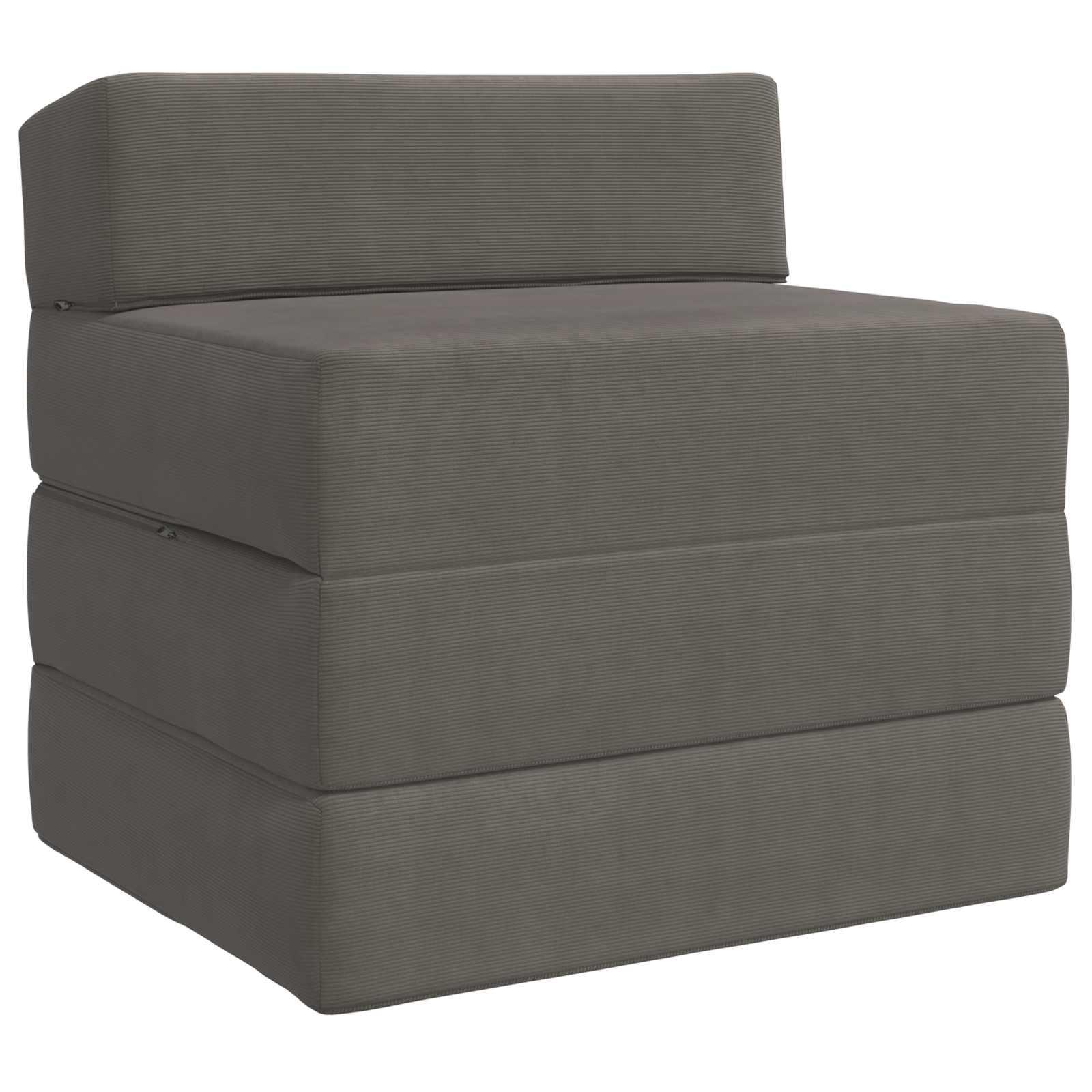 Samlebar Sofa Seng Lysegrå 200 x 70 x 15 cm Velourstof billede