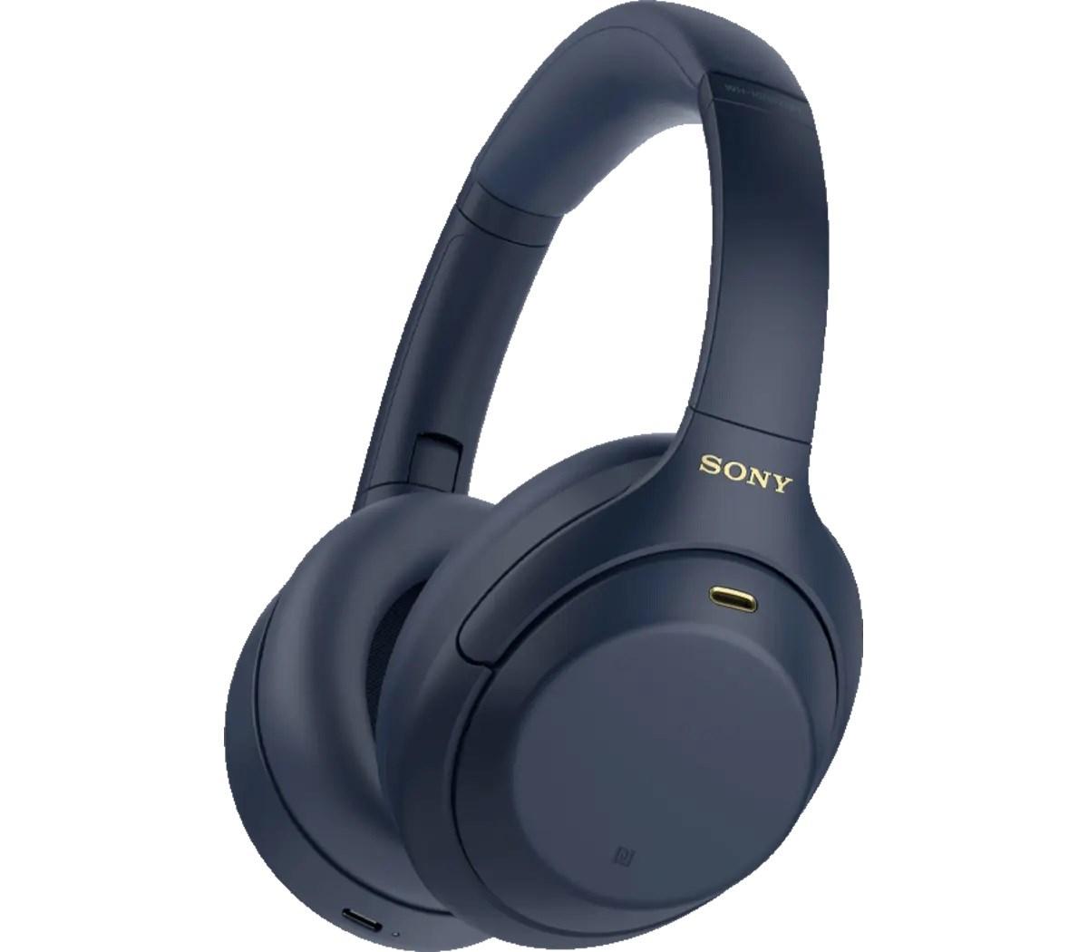 Sony WH-1000XM4 trådløse over-ear høretelefoner - Blå