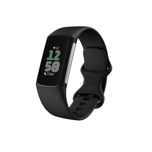 Fitbit Charge 6 aktivitetsarmbånd med AMOLED - Sort