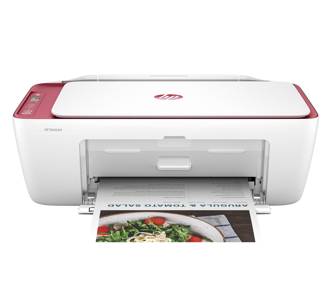 HP DeskJet 2823e trådløs alt-i-én farveprinter - printer, kopimaskine, scanner (Rosewood)