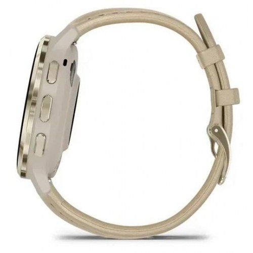 Garmin vívomove Trend 41 mm smartwatch - AMOLED 1,2" med GPS - guld/læder