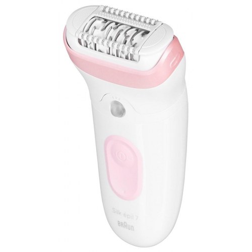 Braun Silk-épil 7 7-000 epilator - pink/hvid, Wet & Dry