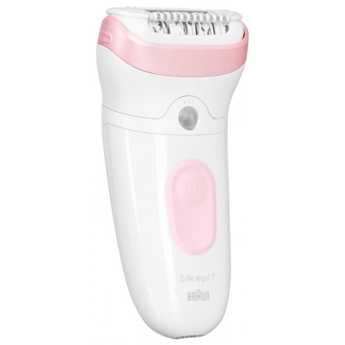 Braun Silk-épil 7 7-000 epilator - pink/hvid, Wet & Dry