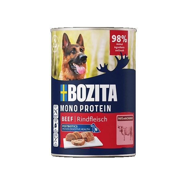 BOZITA Mono Protein Paté Oksekød - vådfoder til hund - 400 g