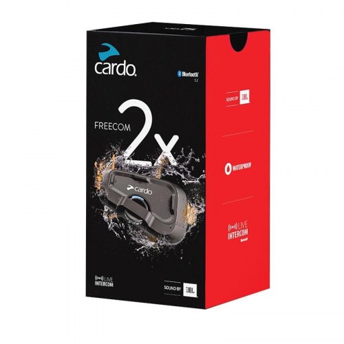 Cardo FRC2X103 motorcykel intercom - 2 kanaler, 800 m, sort