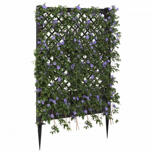 Trellis med Spids Antracit 99 x 6 x 165 cm PP