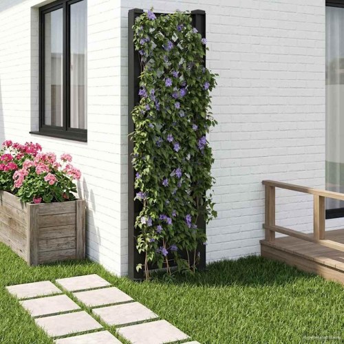 Trellis med Spids Antracit 43 x 6 x 165 cm PP