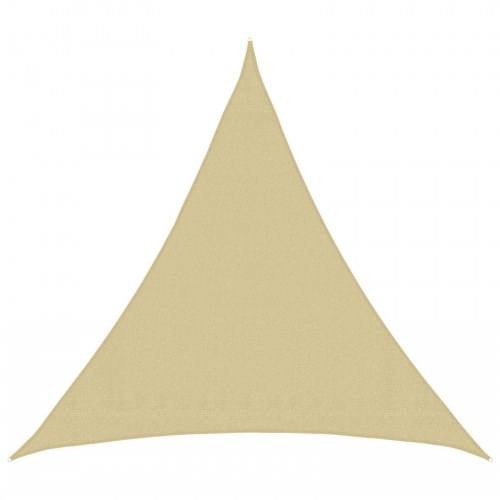 Solsejl Beige 2 x 2 x 2 m HDPE