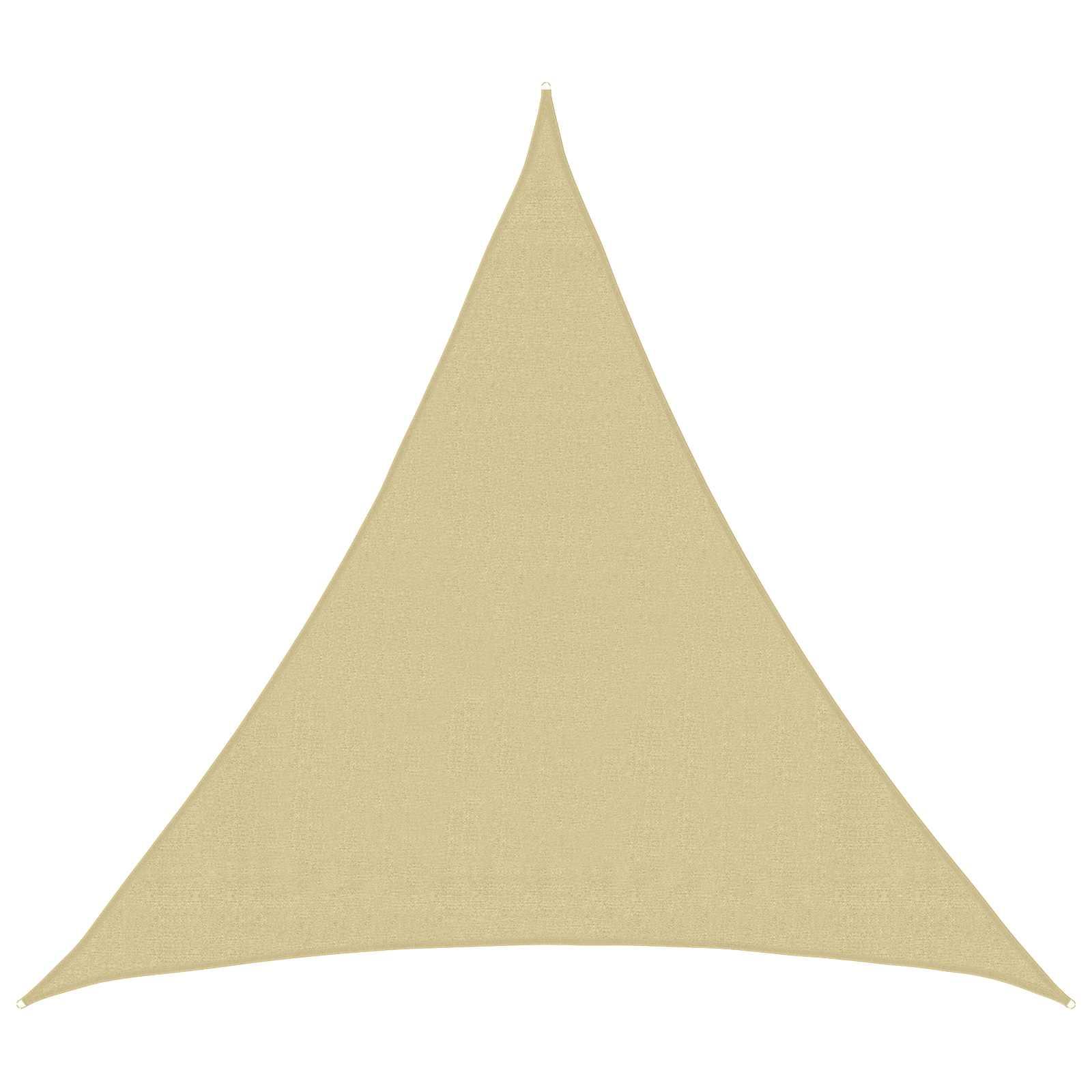 Solsejl Beige 2 x 2 x 2 m HDPE