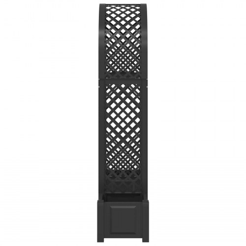 Rosebue med plantekrukke Antracit 168,5 x 43 x 207 cm PP