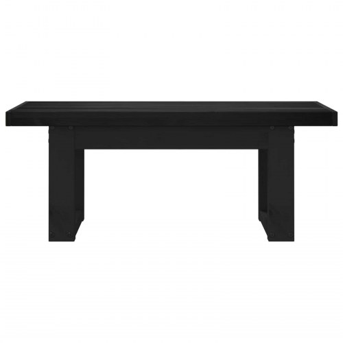 Spisebænk NOAIN 120 x 41 x 45 cm Massivt fyrretræ Sort