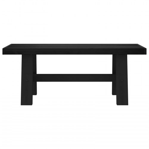 Spisebænk NOAIN 120 x 41 x 45 cm Massivt fyrretræ Sort