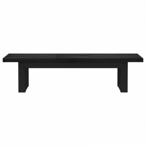 Spisebænk NOAIN 160 x 41 x 45 cm Massivt fyrretræ Sort