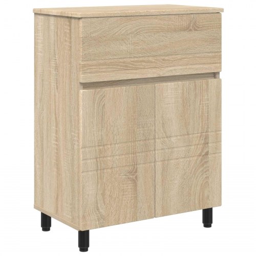 Badeværelse Vaskeskab Sonoma-eg 60 x 35 x 80 cm Konstrueret træ