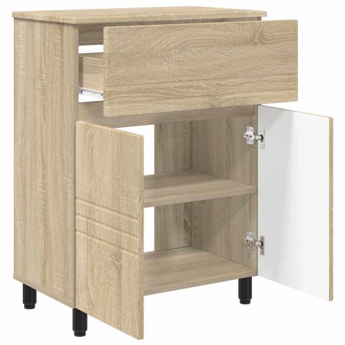 Badeværelse Vaskeskab Sonoma-eg 60 x 35 x 80 cm Konstrueret træ
