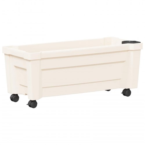 Calypso plante med hjul Hvid 79 x 35 x 33 cm PP
