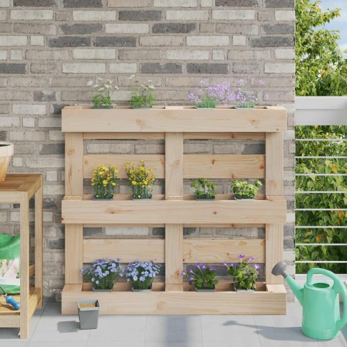 Blomsterkasser til Euro-paletter 24 stk Lysegrå