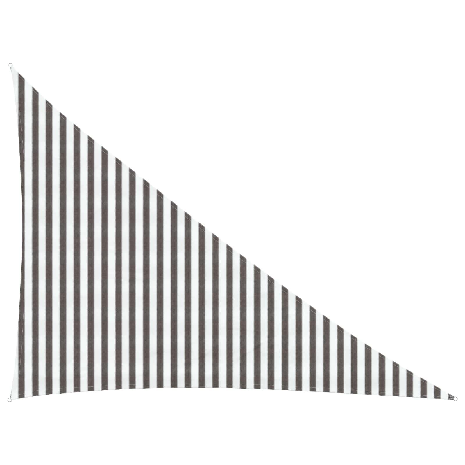 Solsejl Lys Grå og Hvid 3 x 4 x 5 m HDPE