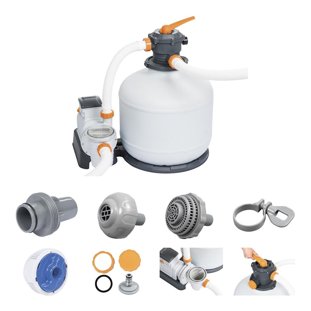 Bestway 58486 sandfilter sæt til havepool - 9,8 m³/t billede