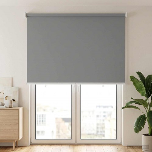 Rullegardin UV-beskyttelse Lysegrå 100 x 230 cm Polyester