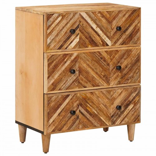 Opbevaringsskabe 3 stk Brun 60 x 33,5 x 75 cm Massivt mangotræ