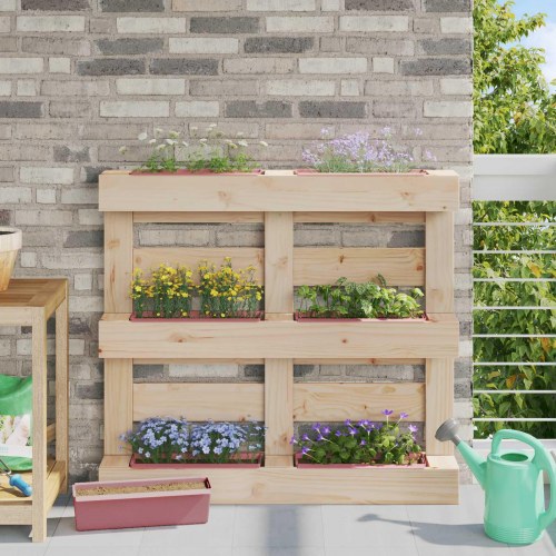 Blomsterkasser til Euro-paletter 24 stk Brun 36 x 13,5 x 9,5 cm