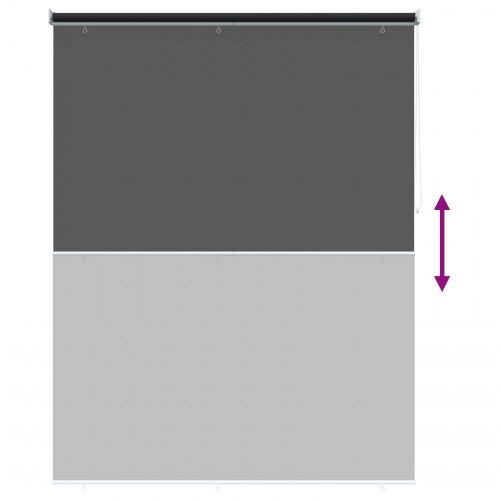 Rullegardin UV-beskyttelse Sort 180 x 230 cm Polyester