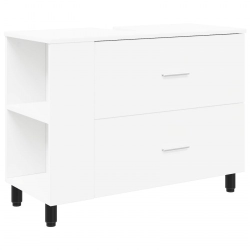 Badeværelse Vaskeskab Hvid 80 x 35 x 60 cm Konstrueret træ