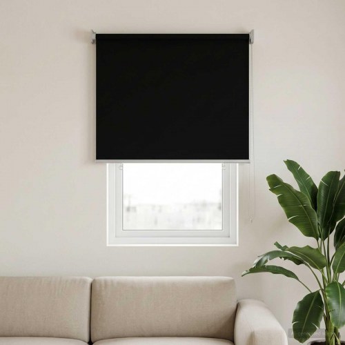 Rullegardin UV-beskyttelse Sort 100 x 140 cm Polyester