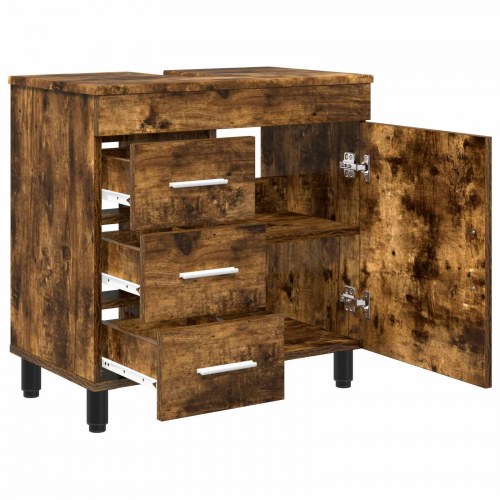 Badeværelse Vaskeskab Røget eg 60 x 35 x 60 cm Konstrueret træ