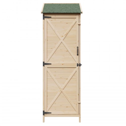 Have Skur Naturfarvet 59,5 x 56 x 176,5 cm Konstrueret træ