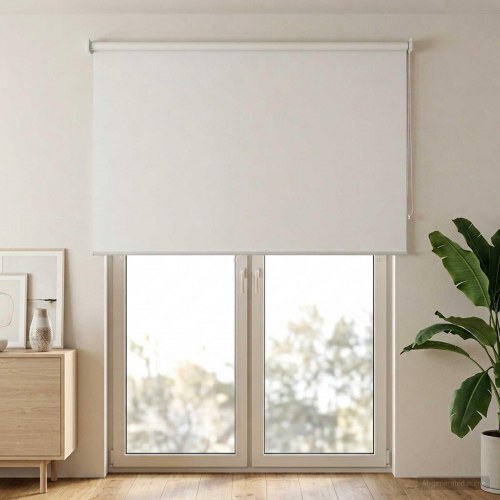 Rullegardin UV-beskyttelse Hvid 180 x 230 cm Polyester