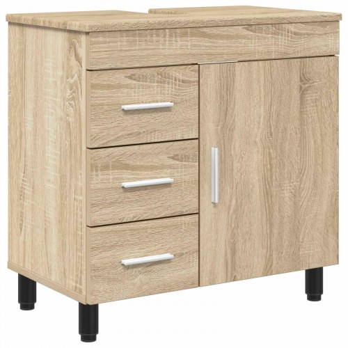 Badeværelse Vaskeskab Sonoma-eg 60 x 35 x 60 cm Konstrueret træ
