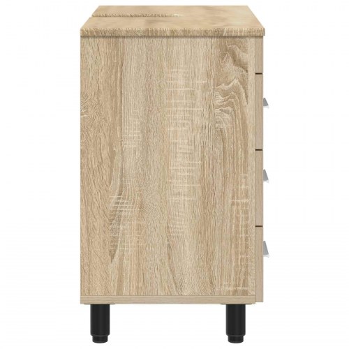 Badeværelse Vaskeskab Sonoma-eg 60 x 35 x 60 cm Konstrueret træ
