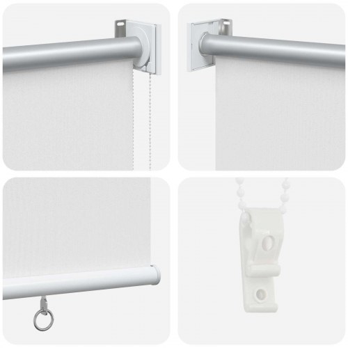 Rullegardin UV-beskyttelse Hvid 160 x 230 cm Polyester