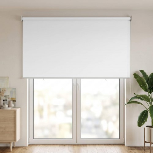 Rullegardin UV-beskyttelse Hvid 120 x 230 cm Polyester