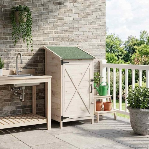 Have Skur Hvid 59,5 x 56 x 113,5 cm Konstrueret træ
