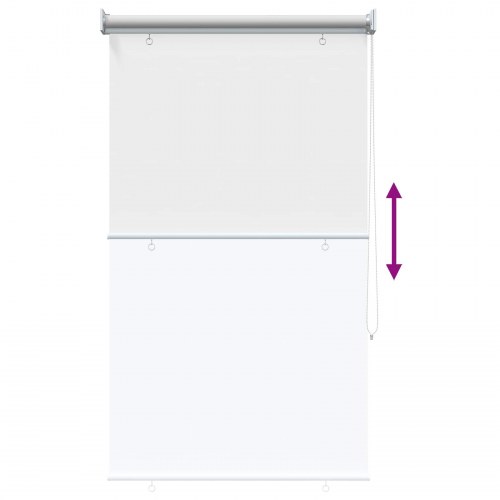 Udendørs rullegardin med UV-beskyttelse - hvid 80 x 140 cm