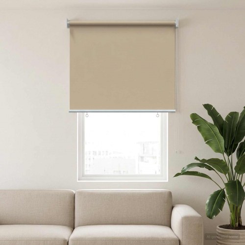 Udendørs rullegardin beige 80 x 140 cm