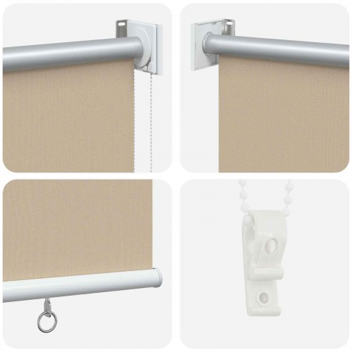 Udendørs rullegardin beige 80 x 140 cm