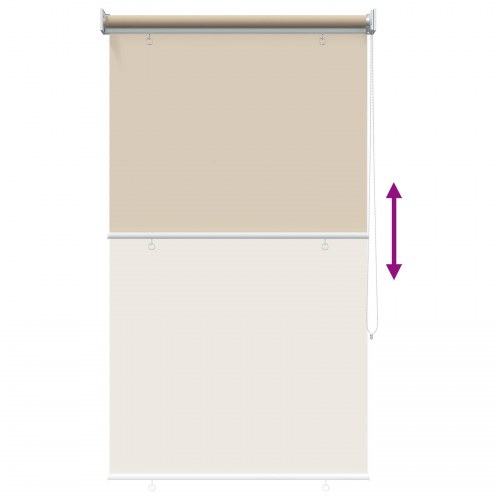 Udendørs rullegardin beige 80 x 140 cm
